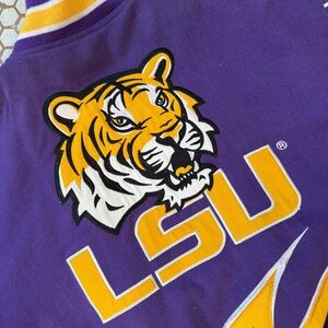 LSU RARE CLASSIC VARSITY JACKET.....HEAVY 100% Cotton Shell
